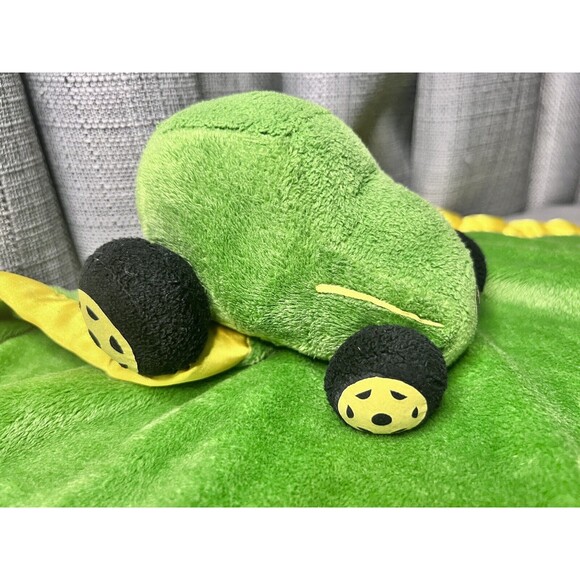 Scene Weaver John Deere JD Tractor Lovey Green Security Blanket Plush Toy 16 In - Picture 3 of 10